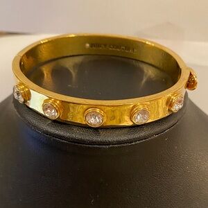 Juicy Couture Gold Bracelet with Clear Stones